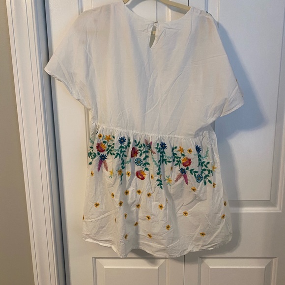 Embroidered mini dress - Picture 3 of 4